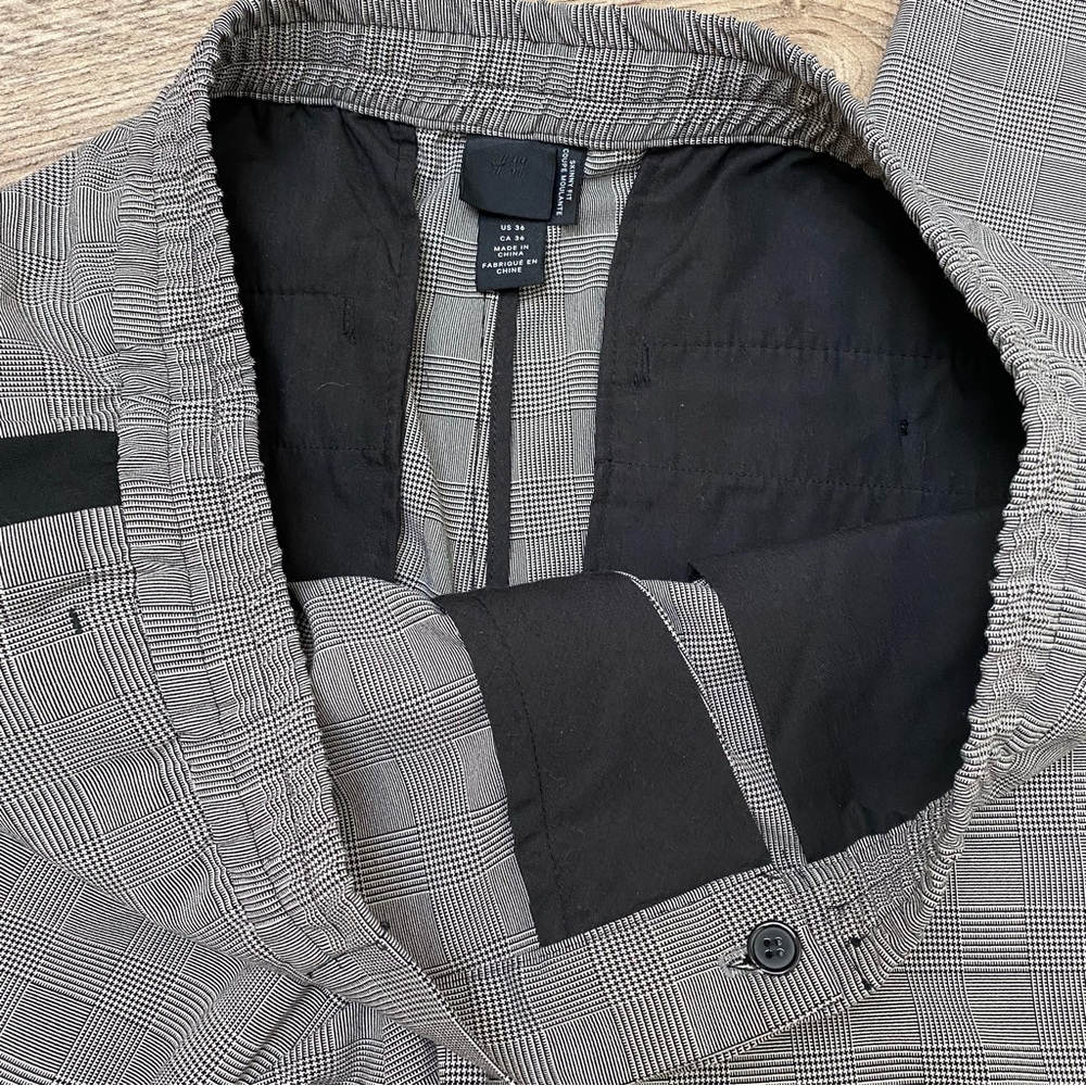 Houndstooth Plaid Skinny Fit Pants - Picture 11 of 12